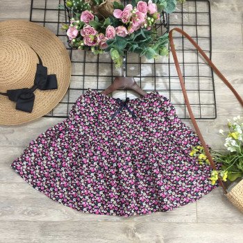 Chân váy hoa thô kèm quần xuân hè size đại S-XL